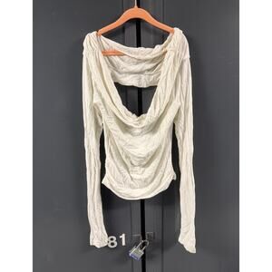 Tiger Mist Off Shoulder White Cutout- Small